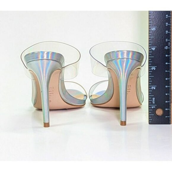 Schutz Women's Ariella Clear Strap High-Heel Slide Sandals Size 6.5 (MSRP $128) - Picture 10 of 12